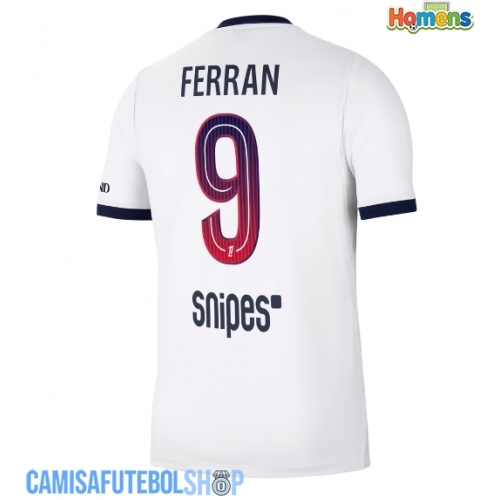 Camisa de time de futebol Paris Saint-Germain Ferran Torres #9 Replicas 2º Equipamento 2026-27 Manga Curta